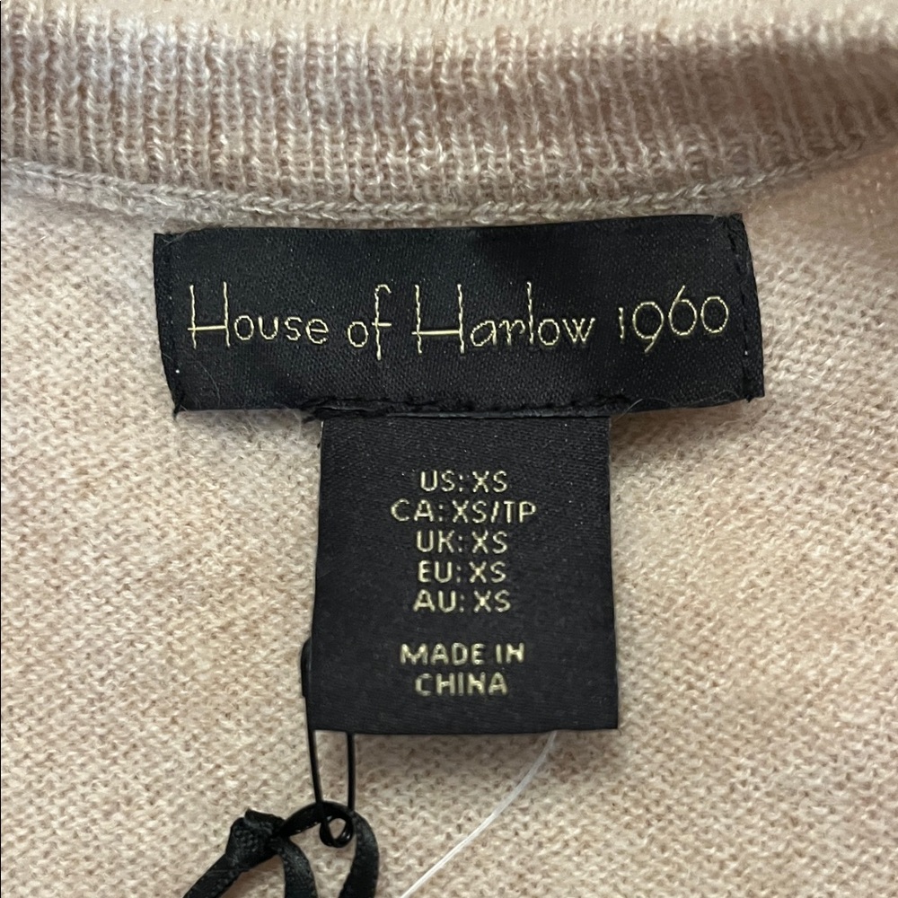 House of Harlow cashmere tank sweater, size XS and Medium, NWT - Picture 7 of 11